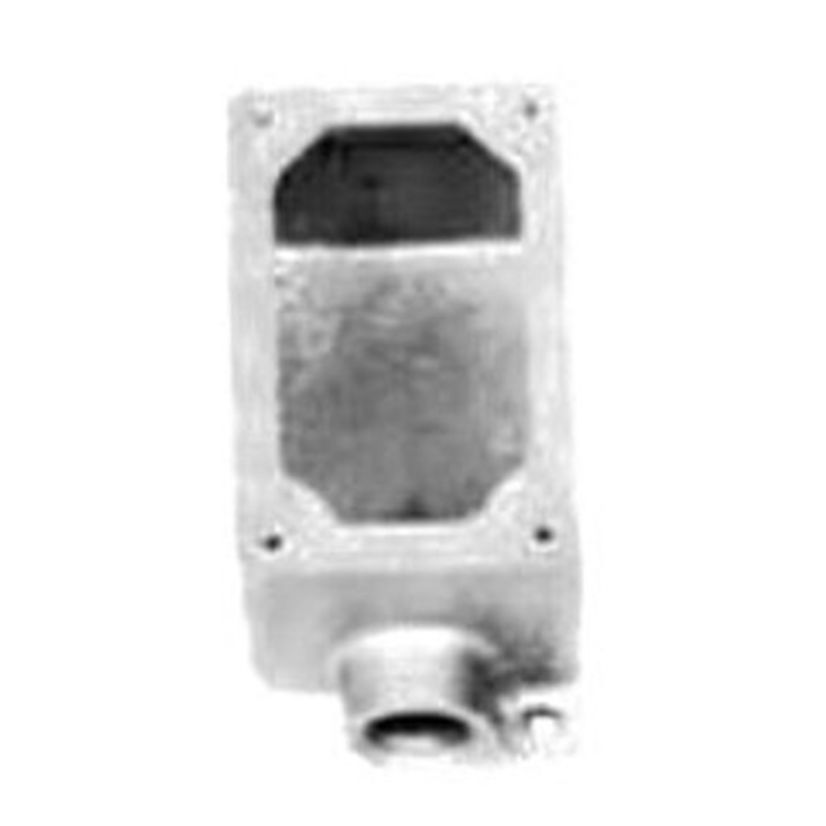 Appleton® EFD175-NL-Q 1-Gang Dead End Electrical Box, NEMA 7CD/9EFG NEMA Rating, Malleable Iron, Gray